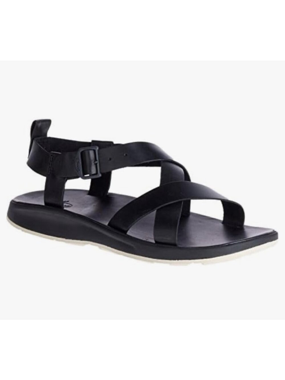 Chaco Mens Wayfarer Sandals Size 13 Black Leather Slingback Outdoor Hiking